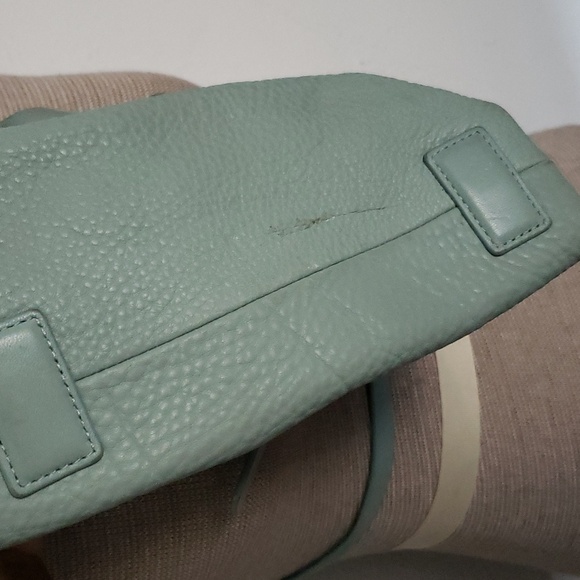 SKAGEN DENMARK 🇩🇰 SEAFOAM  PEBBLED LEATHER CROSSBODY OS - Picture 6 of 7